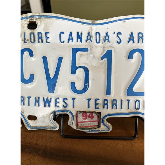 Vintage NORTHWEST TERRITORIES POLAR BEAR LICENSE PLATE Set # CV 512 - Picture 9 of 15